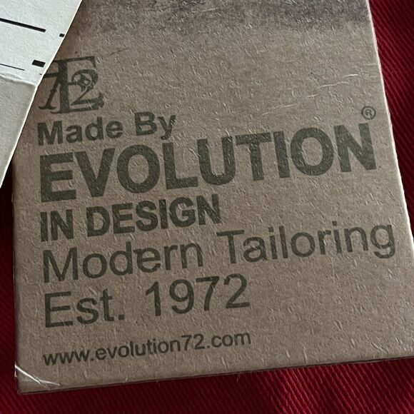 NWT Evolution In Design Womens Jeans SZ 54 Slim Red Denim Distressed Stretch - Picture 7 of 13